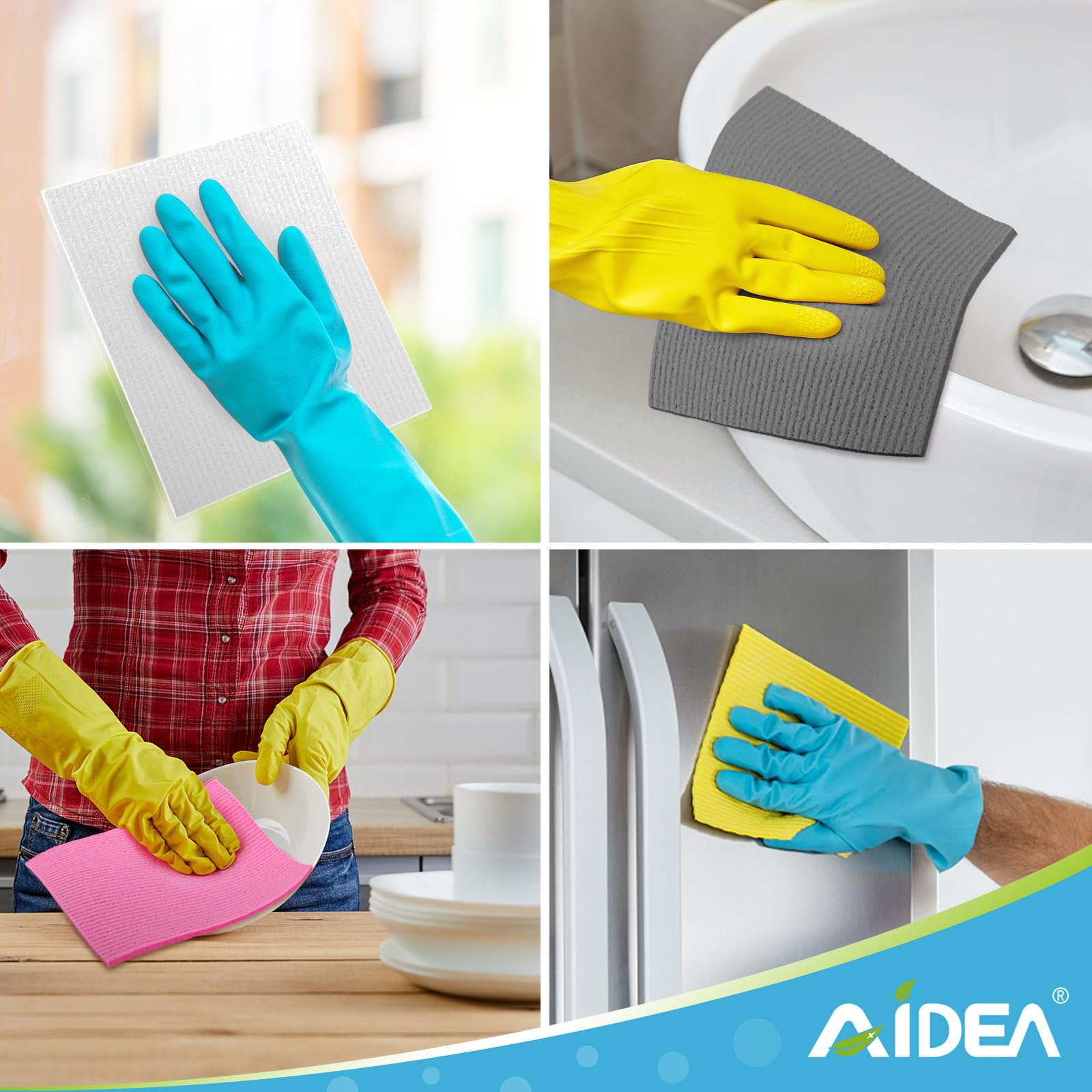AIDEA trapo sueco uso diario para reemplazar toallas de papel.
