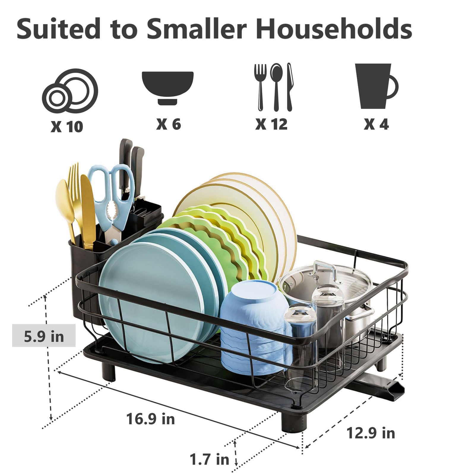 Diseño compacto para encimera, ideal para cocinas pequeñas o desayunos.