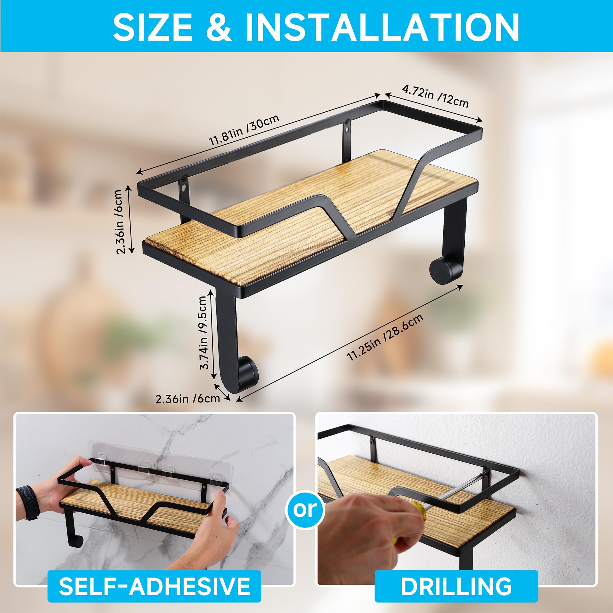 Aidili instalación en pared apta para alquilar sin dañar.