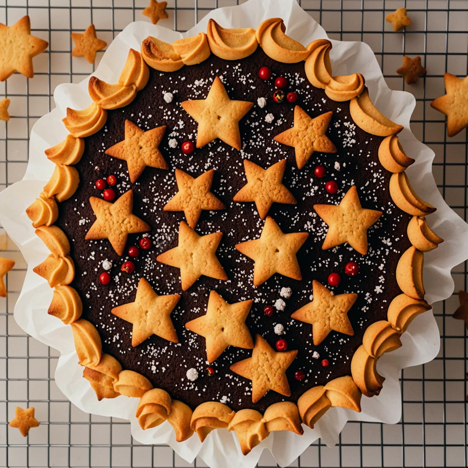 AIERSA cortador estrella para decoración creativa de postres y meriendas.