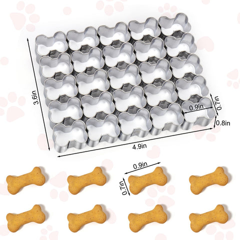 AIERSA set cortadores hueso perro 25 cavidades pequeñas para hornear