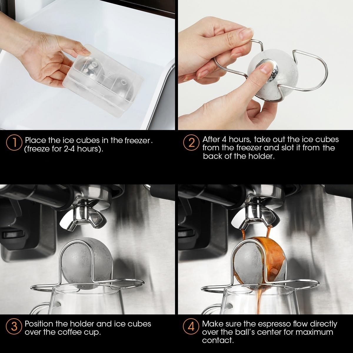 Bola de AIEVE compatible con máquinas de café.