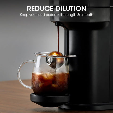 Bola fría AIEVE para espresso en congelador, enfriamiento rápido.
