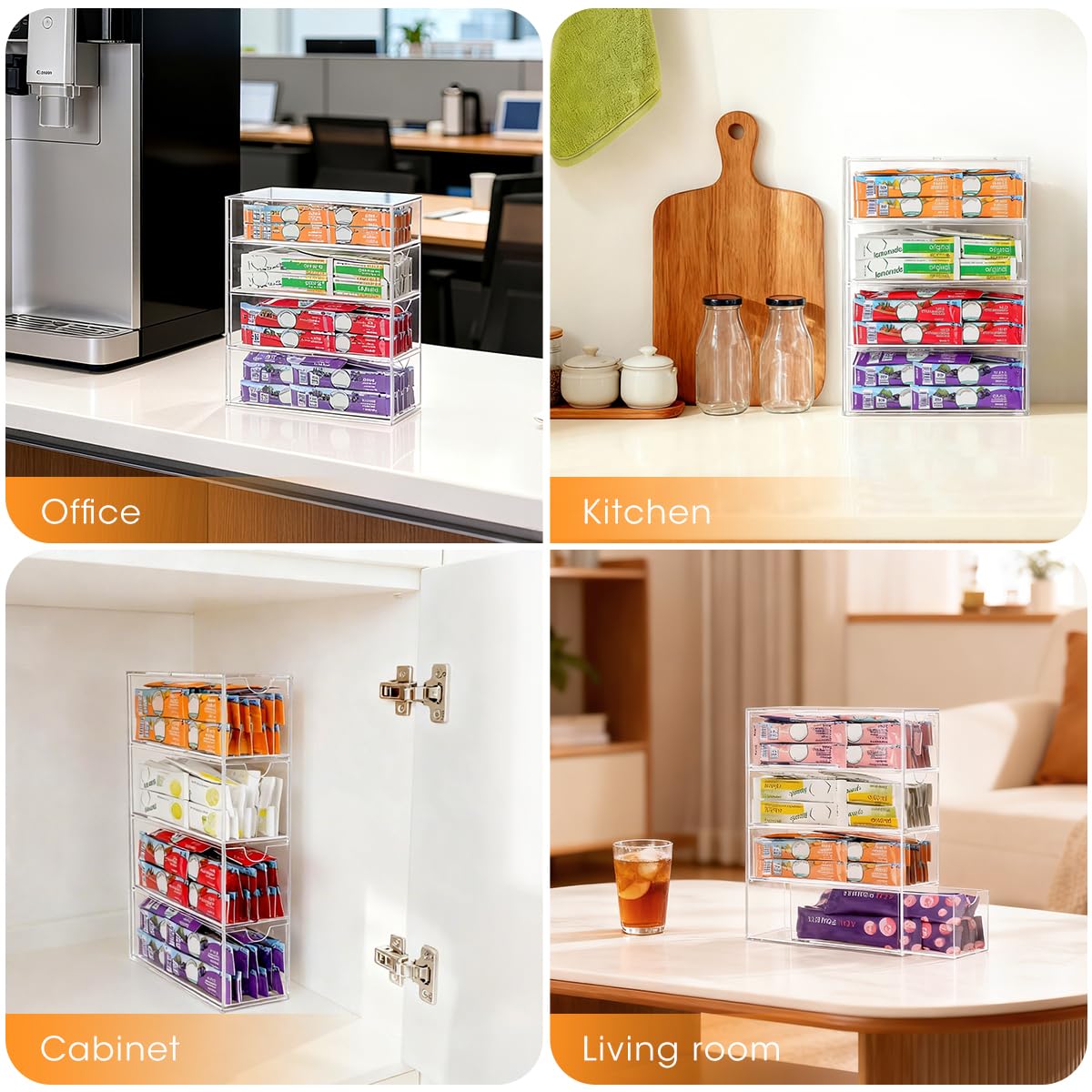 AIEVE cajones transparentes permiten ver sabores sin abrir