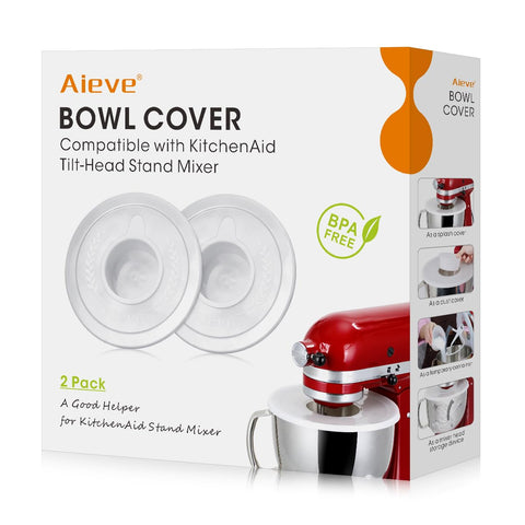 Tapas AIEVE para cuenco de KitchenAid, evitan salpicaduras y mantienen la encimera limpia.