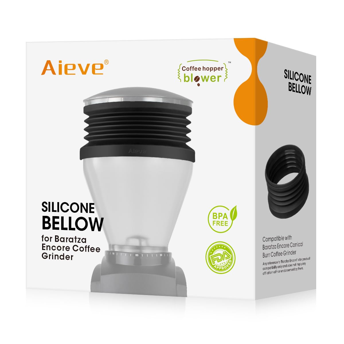 AIEVE tolva de silicona para Baratza Encore: facilita la limpieza de molidos
