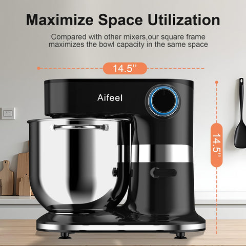 Aifeel Mezcladora con 8 velocidades para batidos y masas precisas.