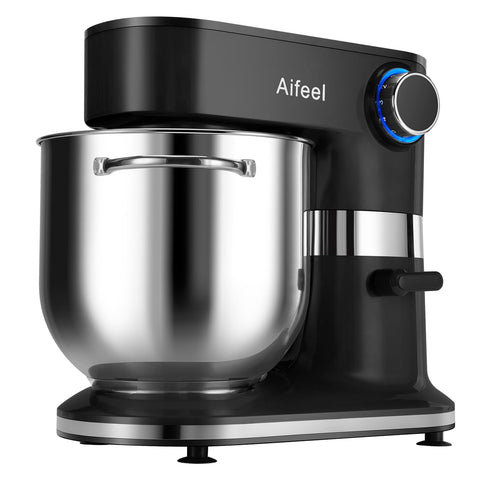 Aifeel Mezcladora grande capacidad con tazón de acero, ideal para masas grandes.