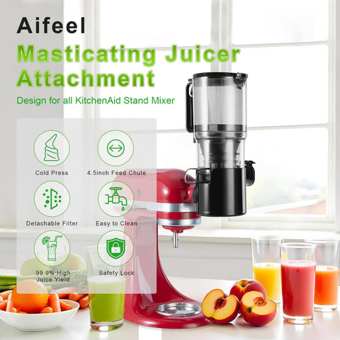 Aifeel, tolva de entrada grande de 4.5 pulgadas para jugos con frutas enteras.