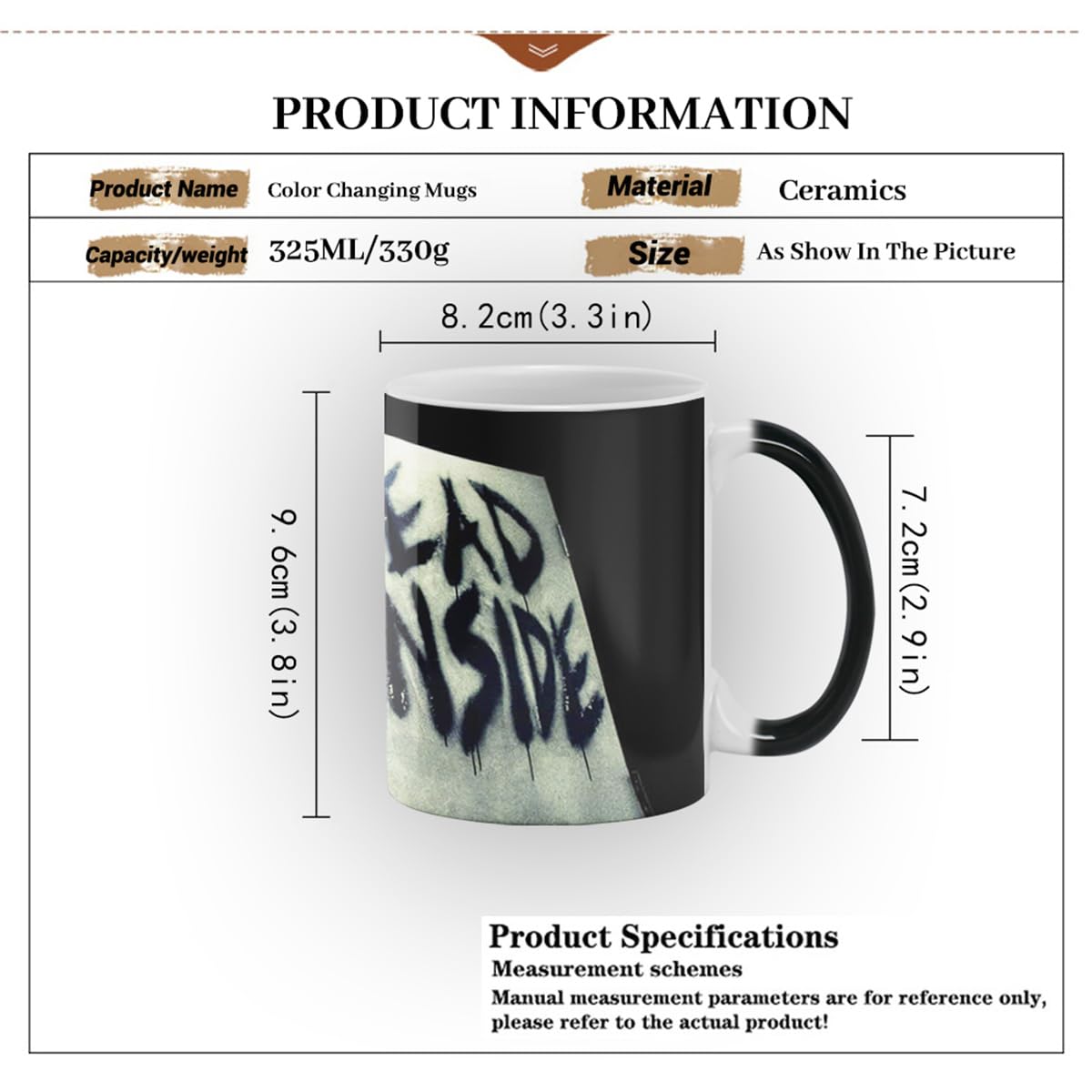 Taza Aigori en caja regalo anti-caída para Halloween