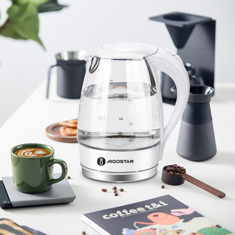 Capacidad 1,7 L de Aigostar para tazas grandes.