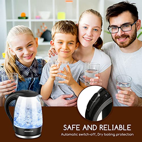 Hervidor Aigostar con diseño de cocina moderno para encajar en cualquier espacio.