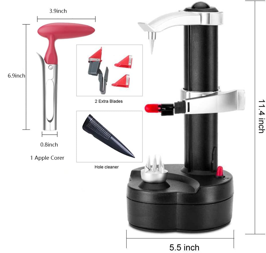 AIHANCH cuchilla de acero inoxidable con ajuste de grosor para pelados precisos