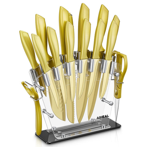 Aiheal cuchillo chef 8 pulgadas, filo afilado para cortes precisos