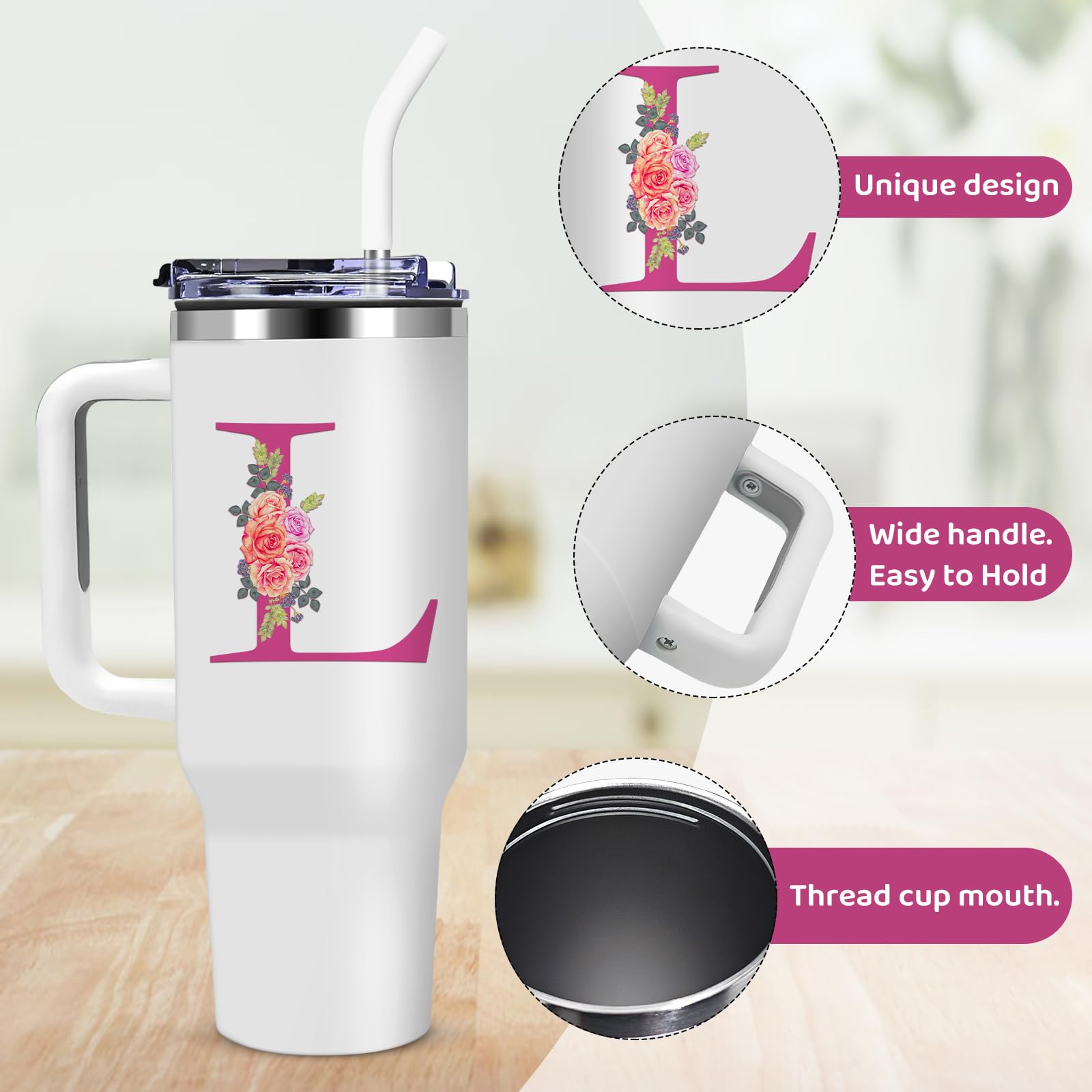 AiHeart Tumbler acero inoxidable 304, material seguro y duradero