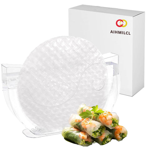 Aihmilcl cuenco de agua para papel de arroz, diseño de dos piezas para remojo uniforme