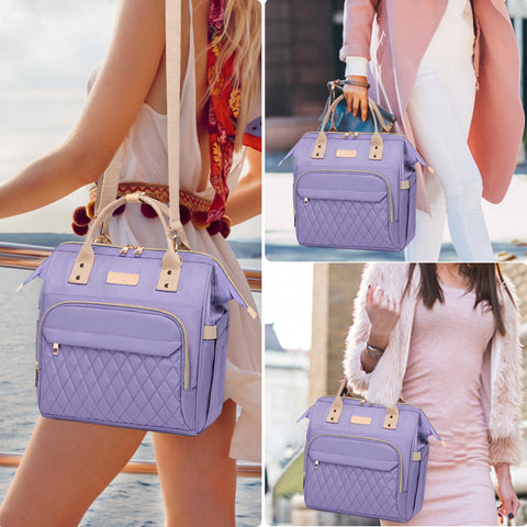 AIJIEKE bolsa de almuerzo para mujer diseño moderno para trabajo y ocio.