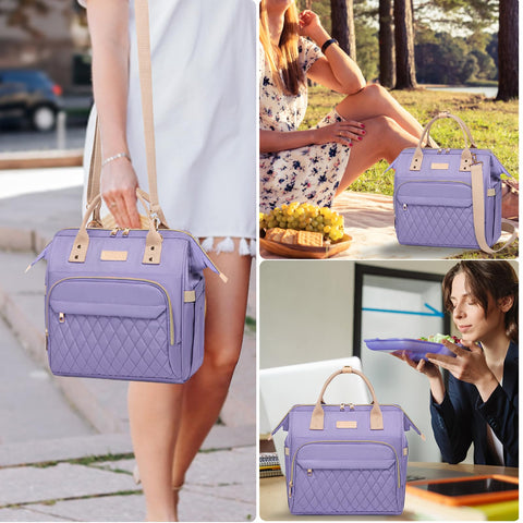 AIJIEKE bolsa de almuerzo para mujer uso diario para picnic u oficina.