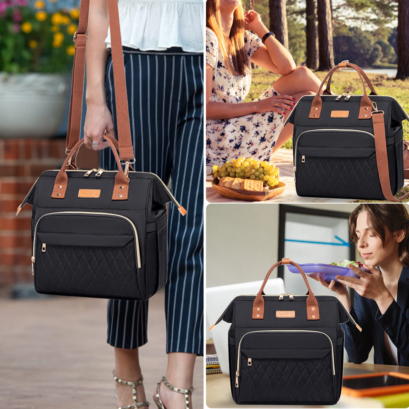 AIJIEKE Lunch Bag, diseño moderno pensado para mujeres.