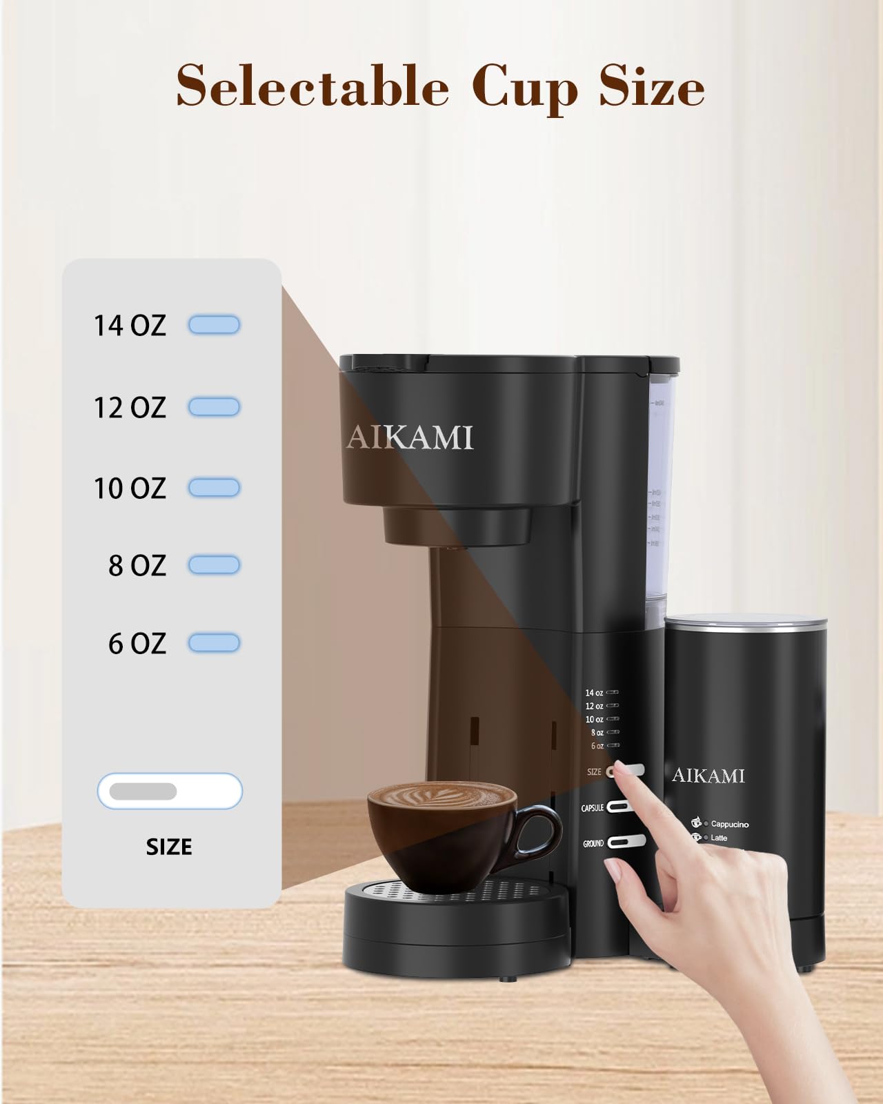 AIKAMI diseño compacto perfecto para cocinas pequeñas.