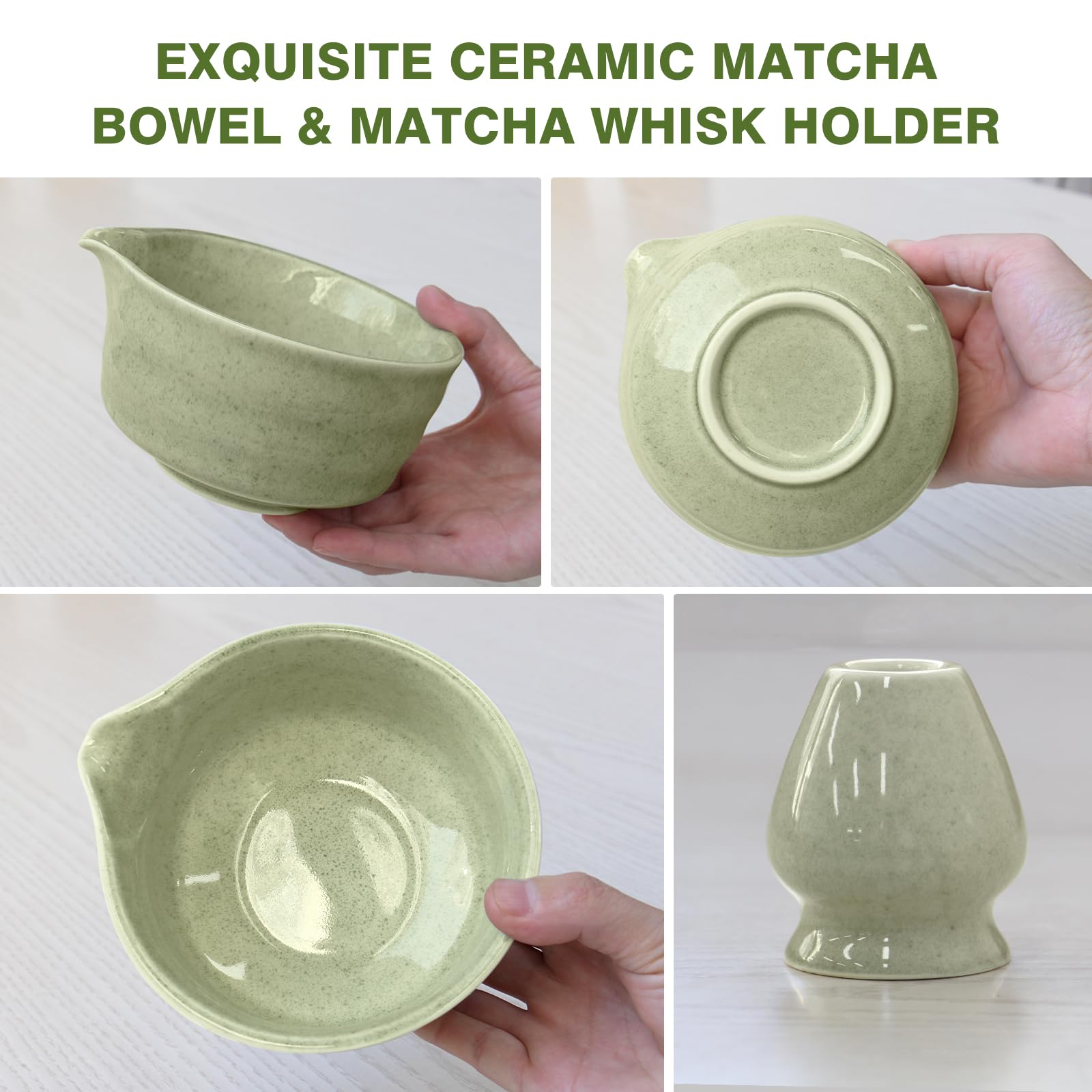 AIKAMI batidor chasen de bambú, espuma suave y homogénea de matcha