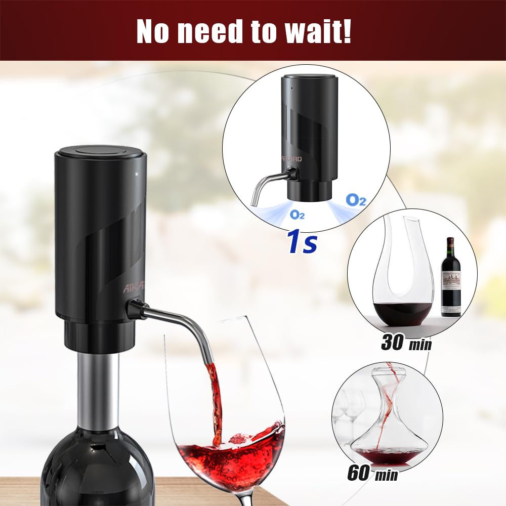 AIKARO sistema de aireación de vino para aromas intensos.
