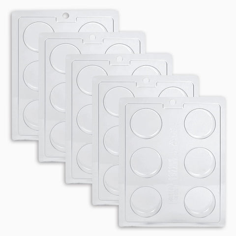 AIKEFOO molde galleta redonda 5-pack: galletas uniformes para meriendas