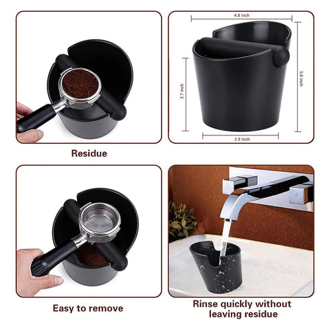 Ailelan Coffee Knock Box, base antideslizante, mayor estabilidad durante el uso