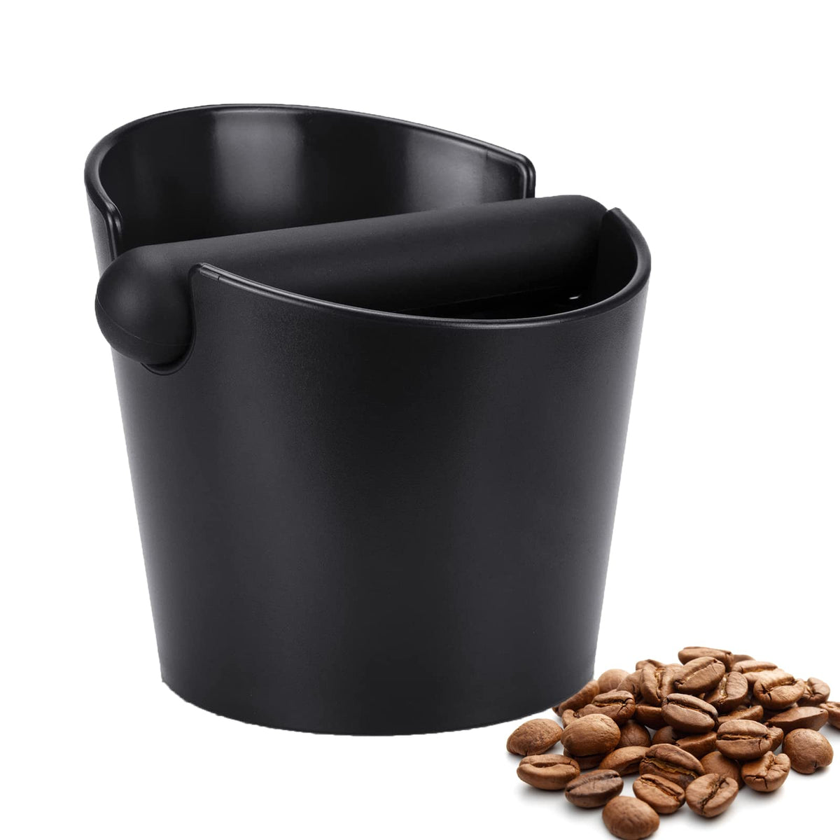 Ailelan Coffee Knock Box, vista frontal, facilita recogida de posos para baristas