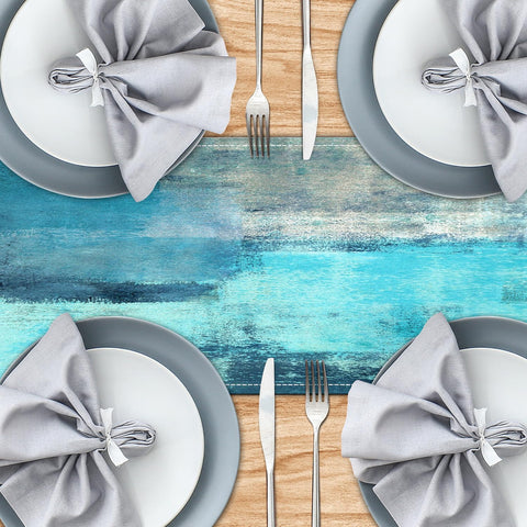 AILUER corredo de mesa Teal Grey resistencia al calor