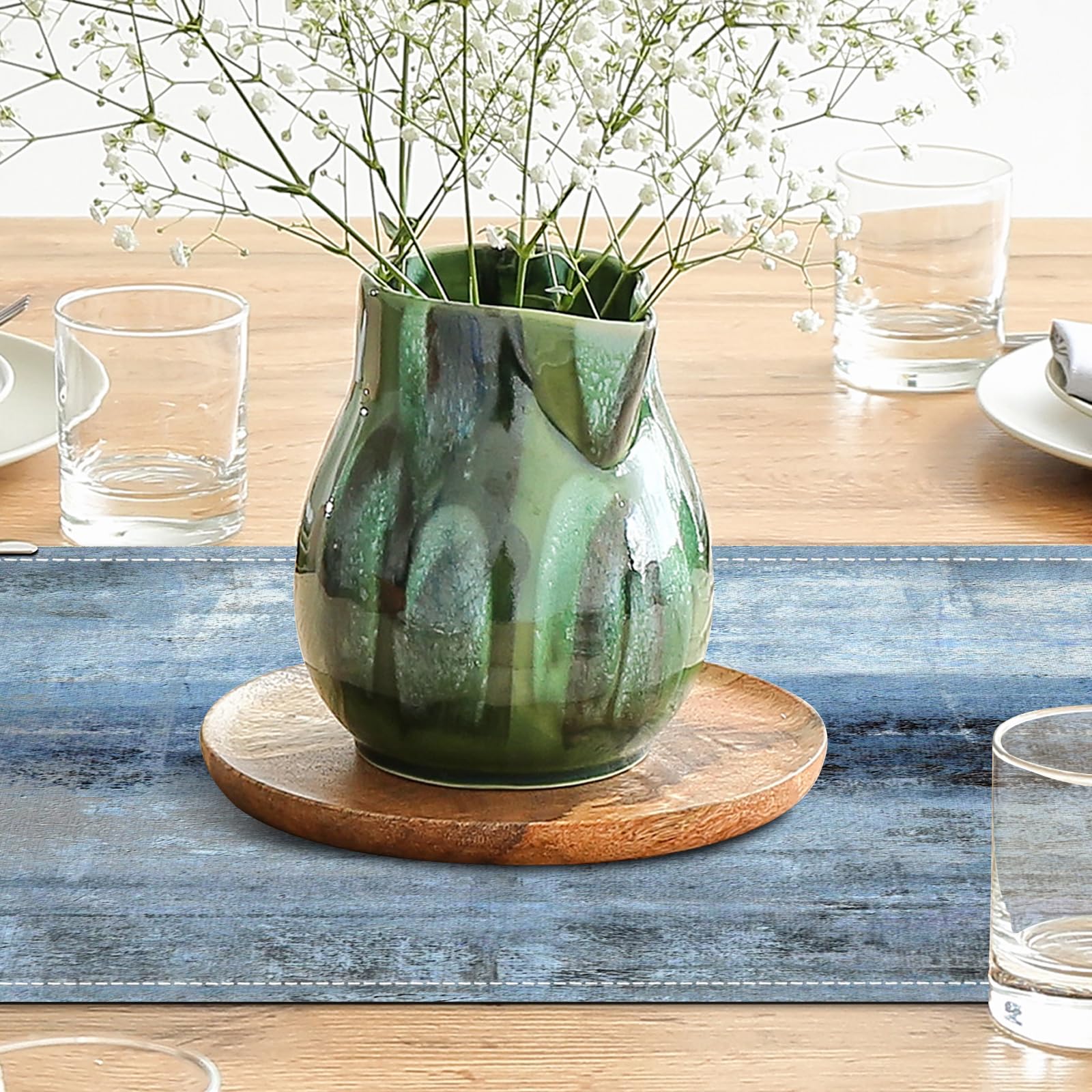 AILUER guarnicion-mesa medidas-33x180 cm adecuada para mesas grandes