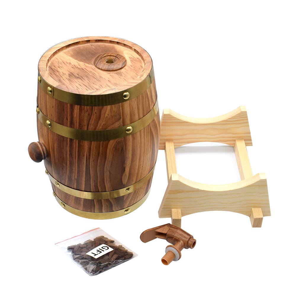 Aimee_JL Barril roble 1.5L para vinos y licores, estilo hogareño