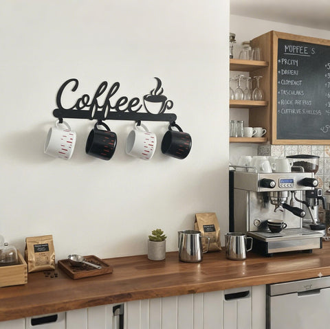 Aimto ganchos para tazas de café, ahorro de espacio y orden diario.