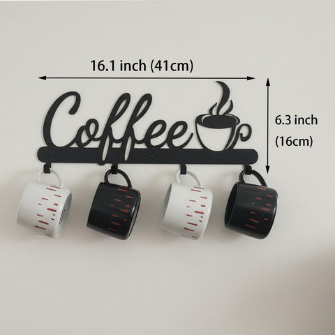 Aimto letrero de metal con diseño de café para decoración de cocina.