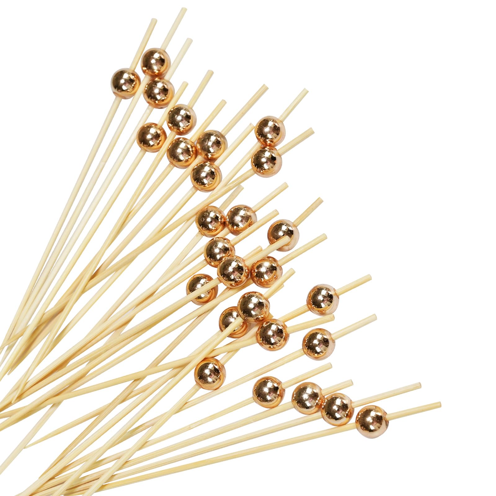 AIPNUN palillos cerezas oro-rosa bambú, añaden toque sofisticado a aperitivos.