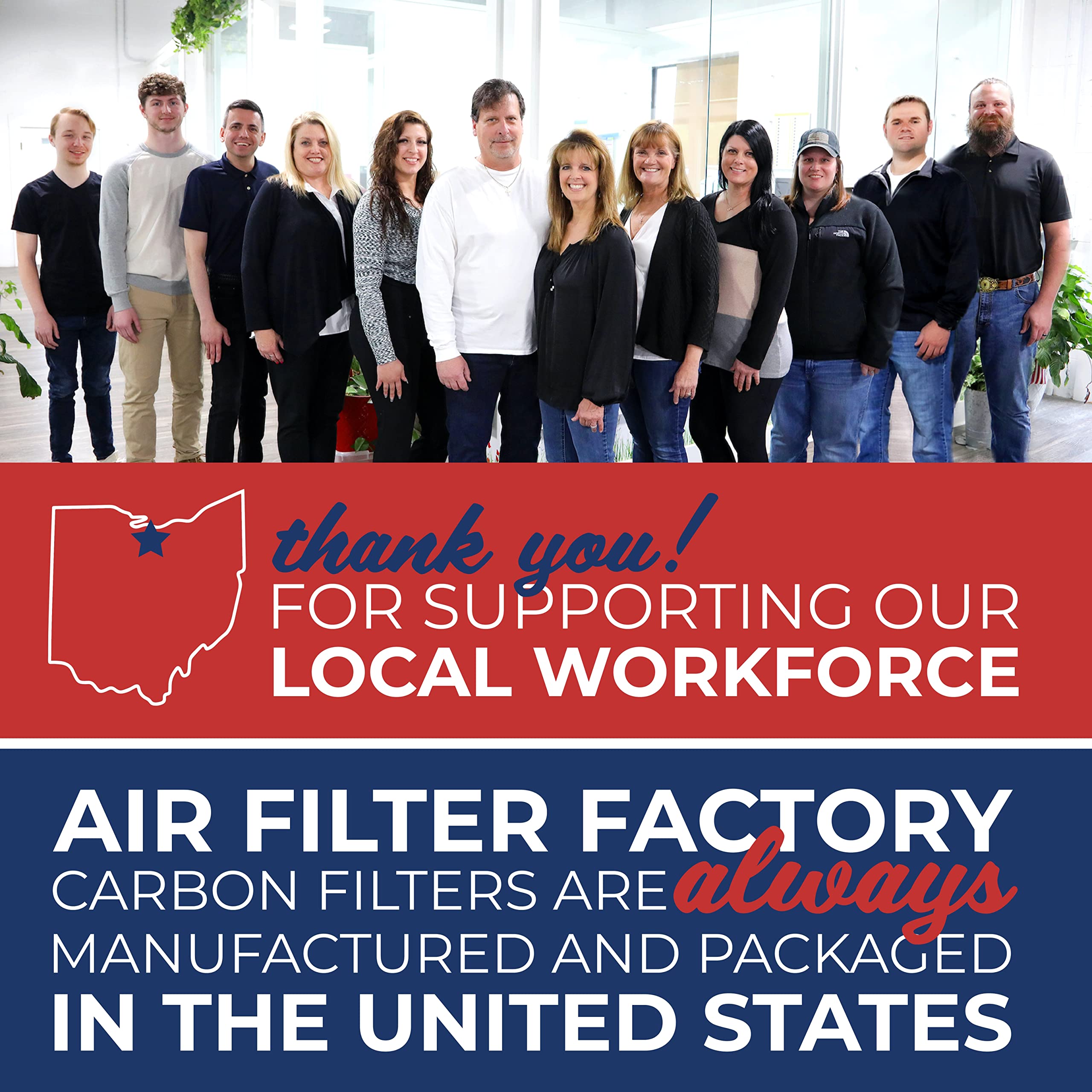 Air Filter Factory filtro carbón adecuado, medida exacta para ajuste