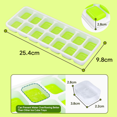 Airabc bandejas hielo silicona para cocteles y bebidas con cubos consistentes.