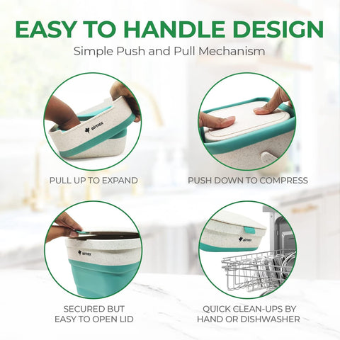 AirNEX empaque eco-diseno sostenible para compostaje doméstico.