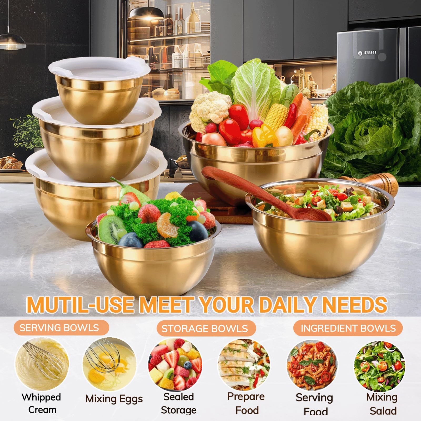 Airney accesorios de cocina incluidos, tazas medidoras para recetas precisas.