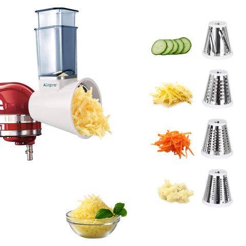 Airpro, cuchillas de acero inoxidable para rallar queso y verduras, rendimiento duradero.