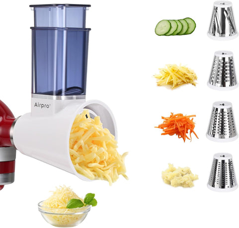 Airpro, uso versátil en la cocina diaria para cortar y rallar.