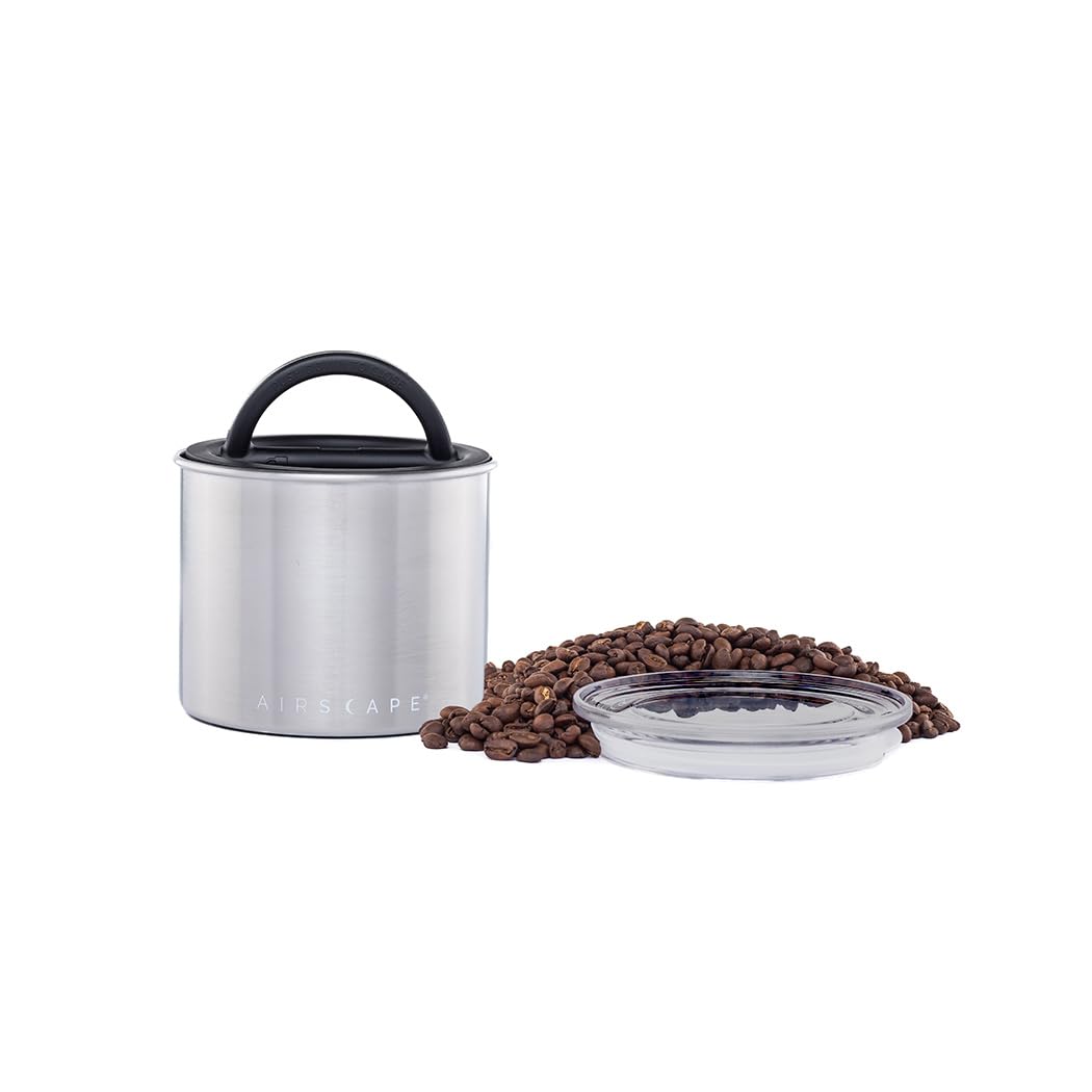 AirScape Planeta: lata de café en acero inoxidable para encimera elegante