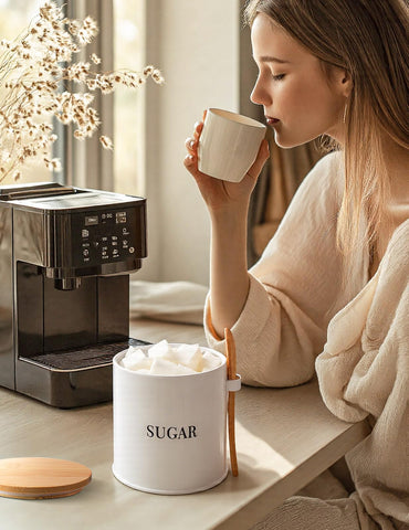 AISBUGUR Azucarero en ambiente de cocina mejora la organización y estética.