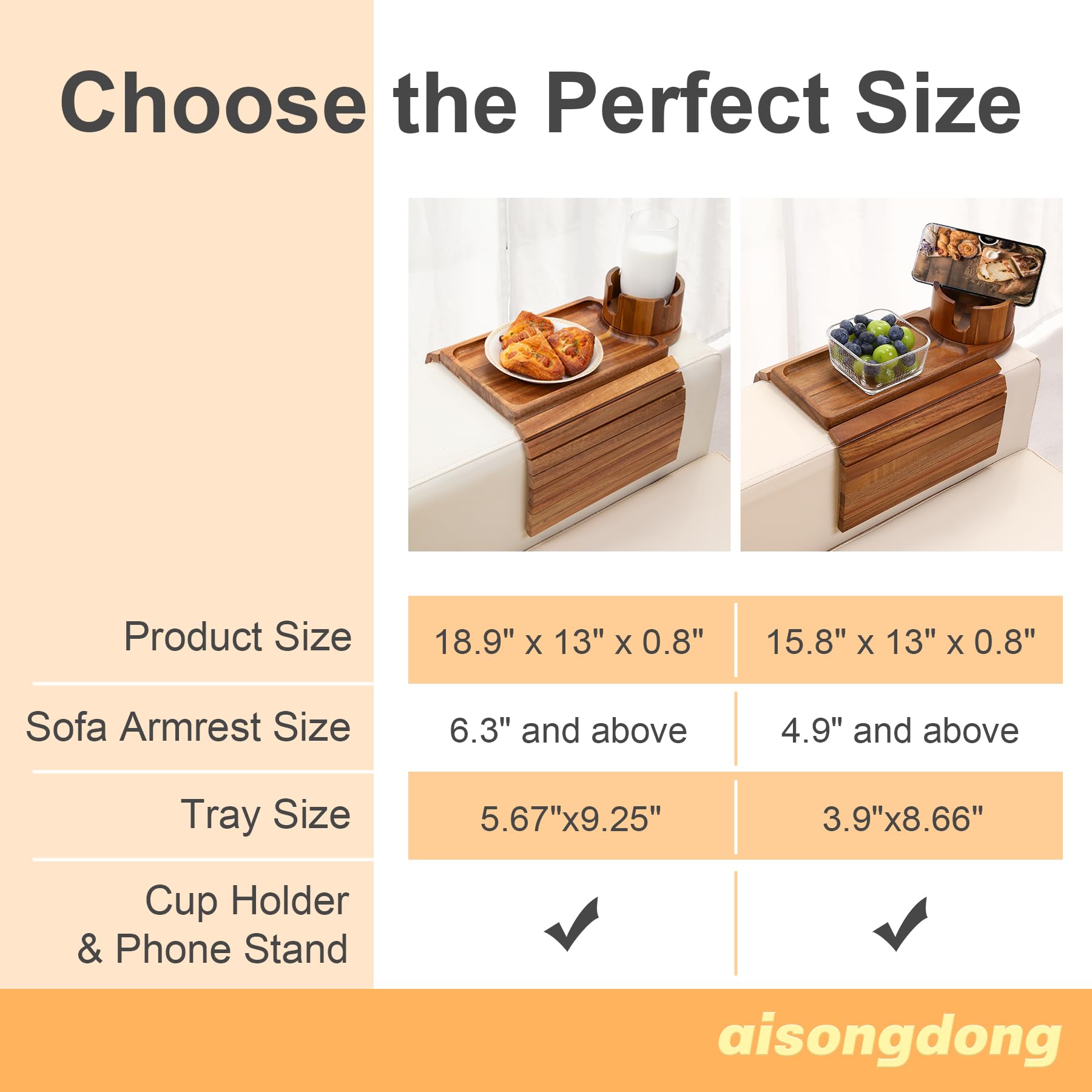 AISONGDONG soporte celular incorporado, conveniente para ver vídeos en el sofá.