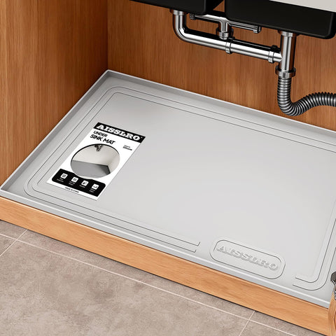 Alfombrilla Aisslro bajo fregadero 22x19, protege el gabinete de derrames