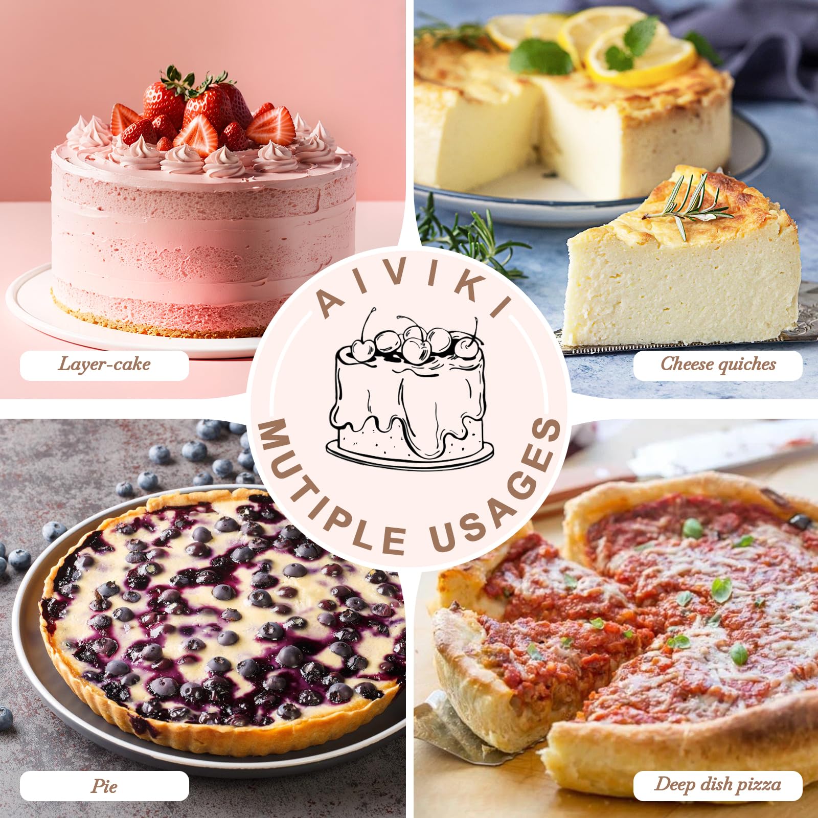 Apto para horno y lavavajillas con AIVIKI