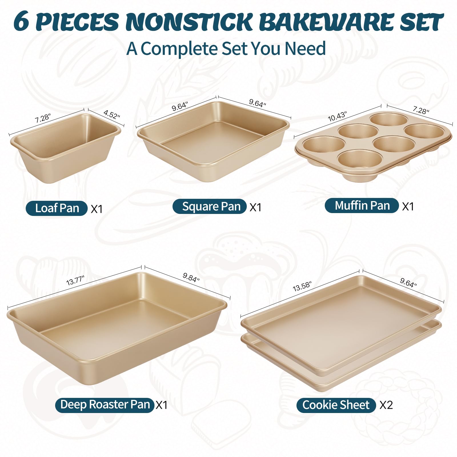 Bandeja profunda AIVIKI para asados uniformes y limpieza sencilla