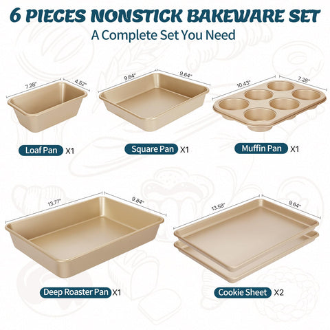 Bandeja profunda AIVIKI para asados uniformes y limpieza sencilla