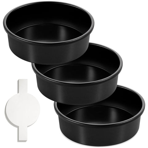 Bandejas redondas AIVIKI de 8 pulgadas para pasteles, horneado uniforme