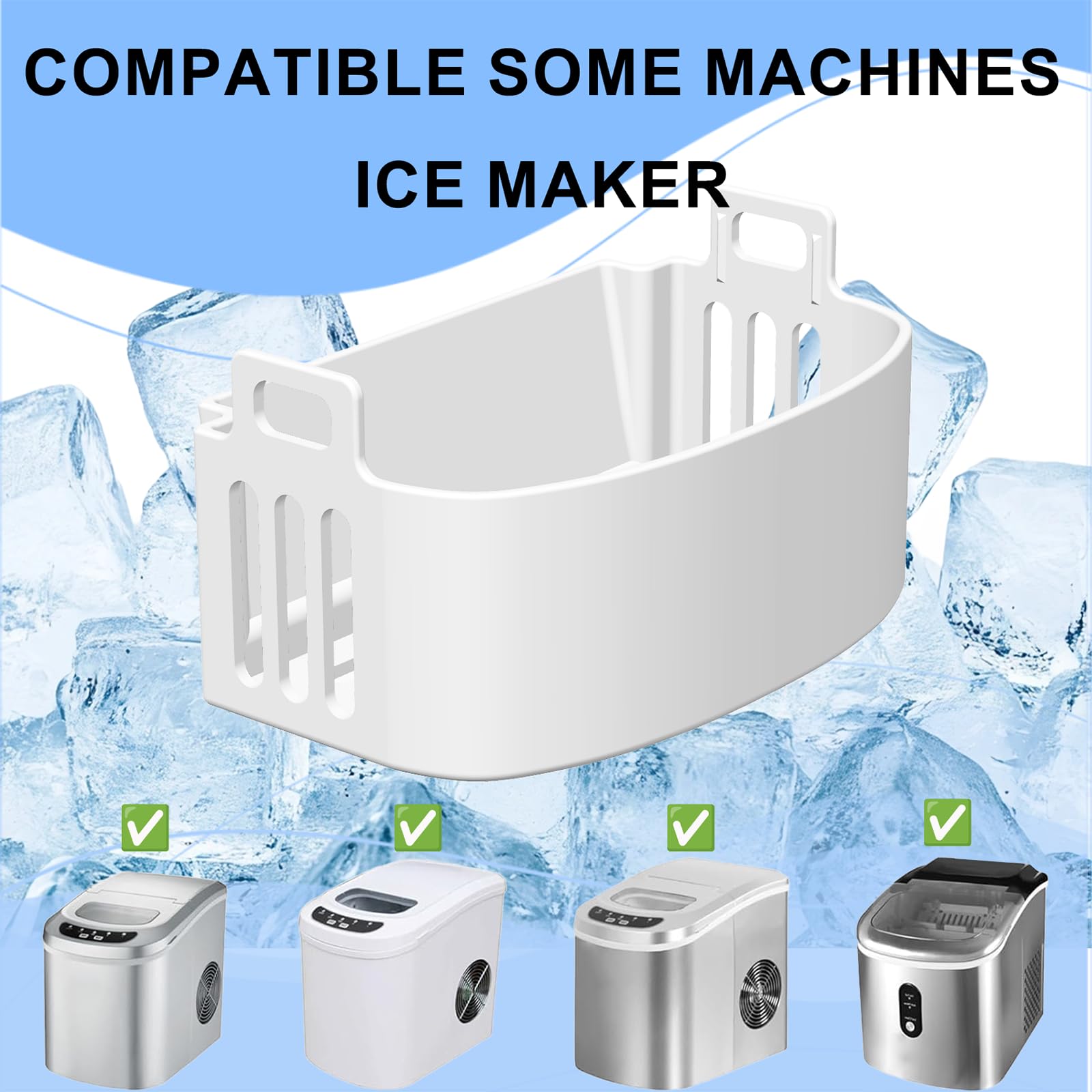 AIVONO canasta hielo Magic Chef, instalación rápida sin herramientas.